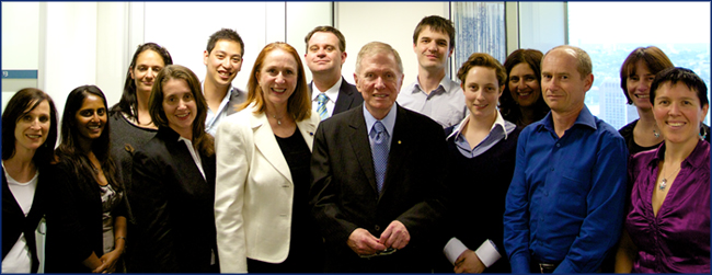 ALRC staff with Inaugural Chairman, the Hon Michael Kirby