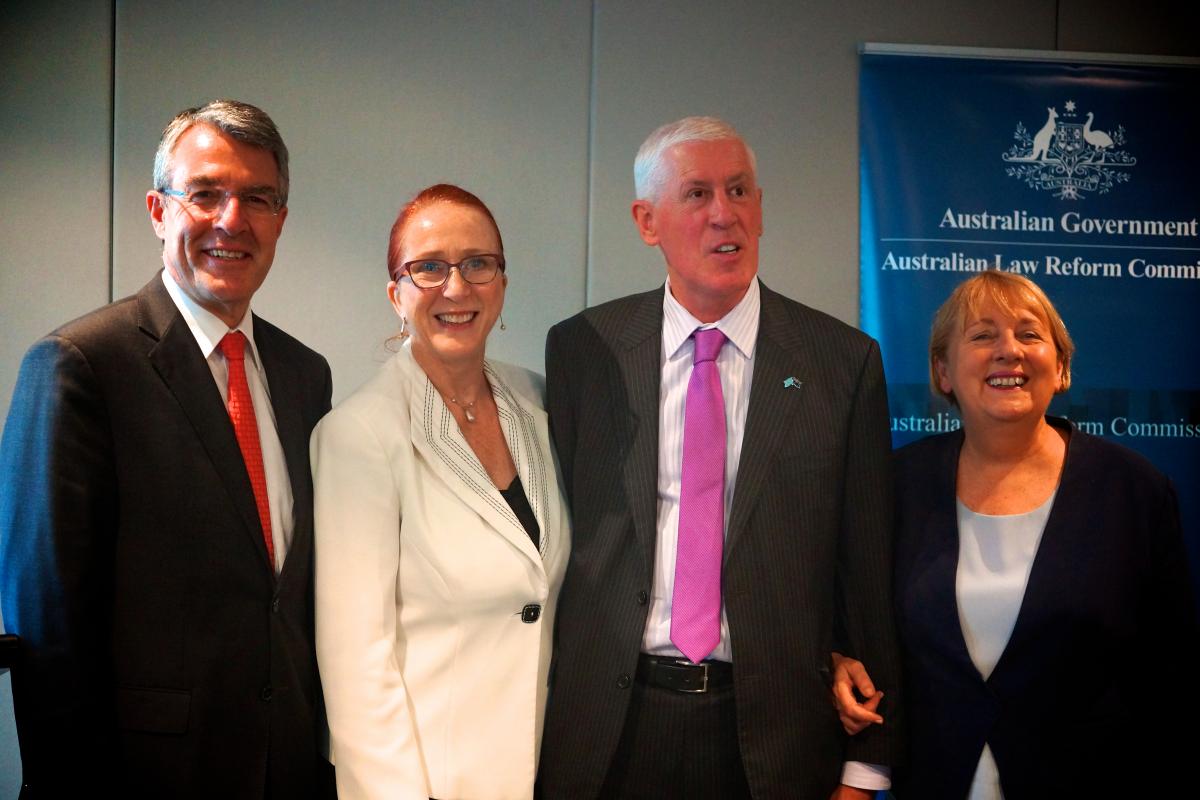 The Hon Mark Dreyfus QC, MP; Professor Rosalind Croucher; Graeme Innes AM; the Hon Jenny Macklin MP