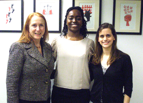 Photo of ALRC President, Professor Rosalind Croucher, Sharity Bannerman and Laurie Holmes