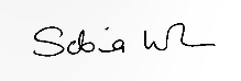 Signature of Sabina Wynn