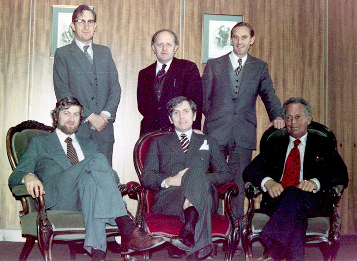 "The Originals" - (left to right) Gareth Evans, Gerard Brennan QC, the Hon Michael Kirby, Prof Alex Castles, John Cain, Assoc Prof Gorden Hawkins