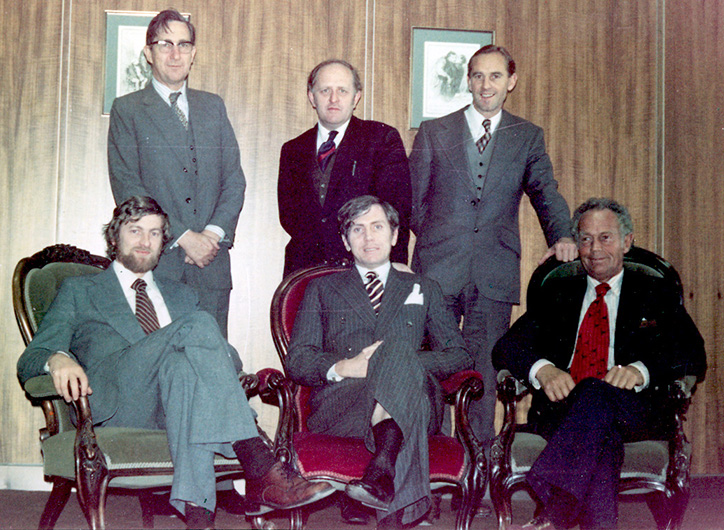 "The Originals" - (left to right) Gareth Evans, Gerard Brennan QC, the Hon Michael Kirby, Prof Alex Castles, John Cain, Assoc Prof Gorden Hawkins