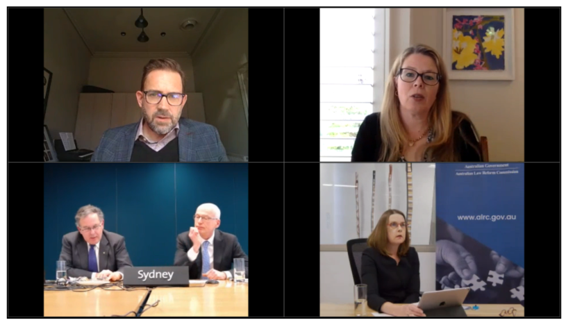 Future of Law Reform Social Enterprises Screenshot of webinar speakers