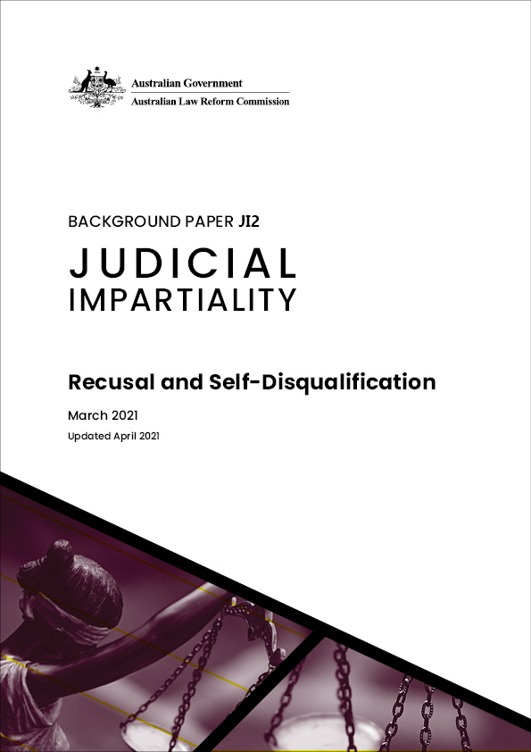 Recusal and self-disqualification front cover